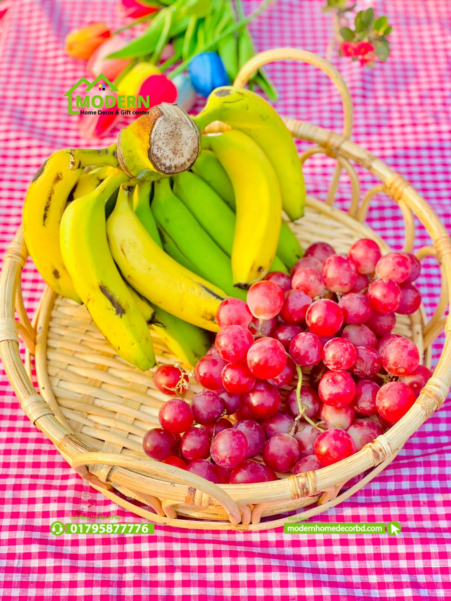 Cane Handle Round Tray - Image 2