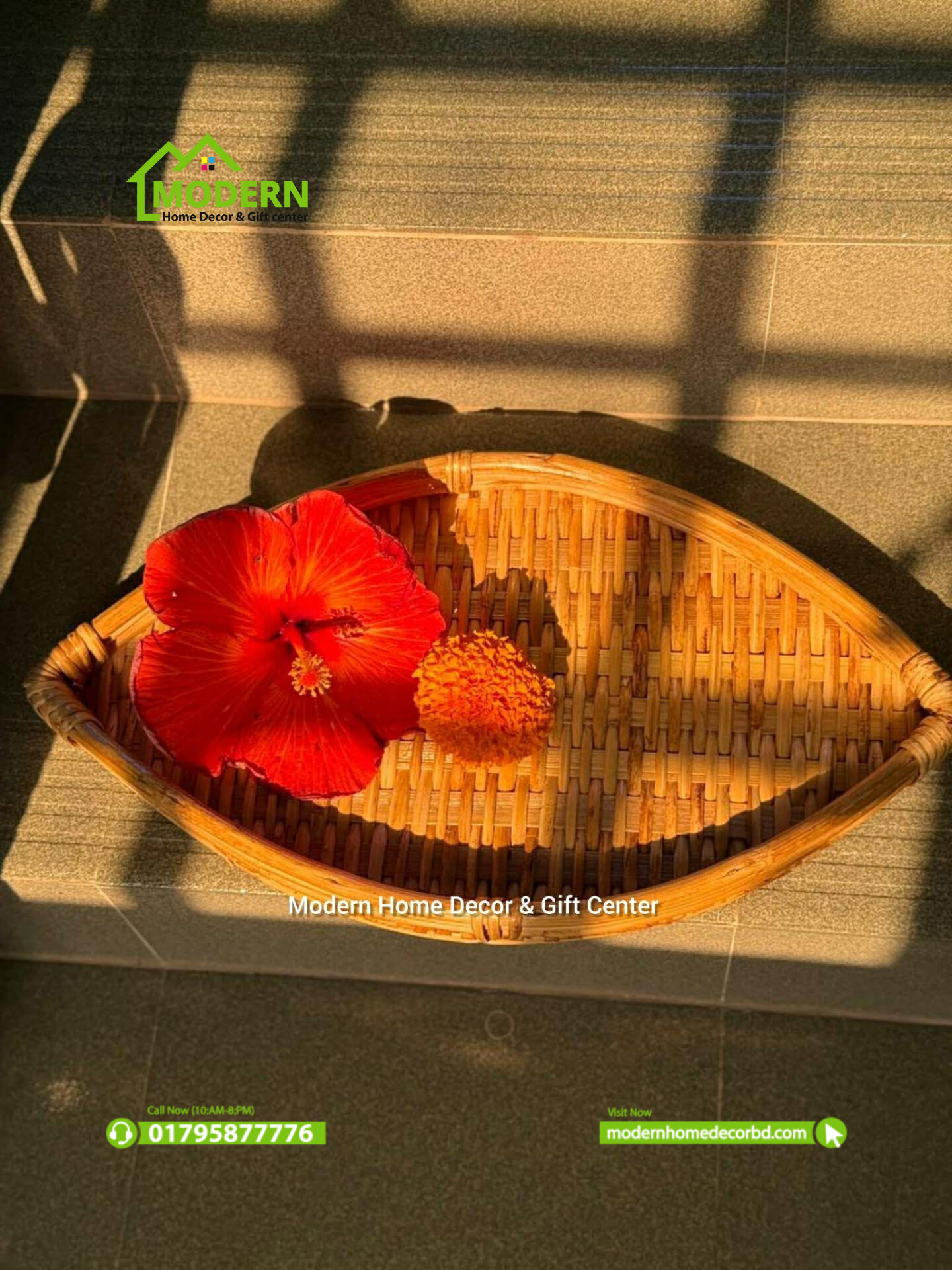 Leaf Shape Cane Tray