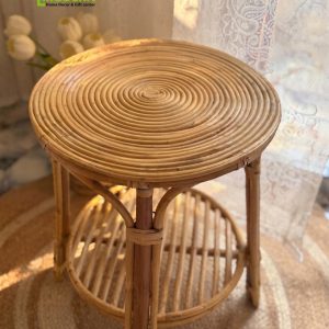 Cane Side Table